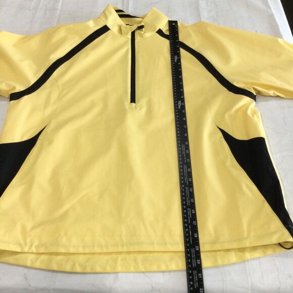 Cutter & Buck Windbreaker Jacket Men’s Size Large Yellow CB WeatherTec Pullover - Picture 9 of 13